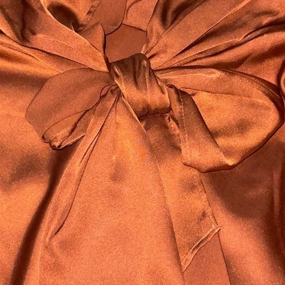 Bar Ill Women’s Plus Size Sleeveless Bow-Tie Blouse 3x Dark Clay NWT - Picture 5 of 6